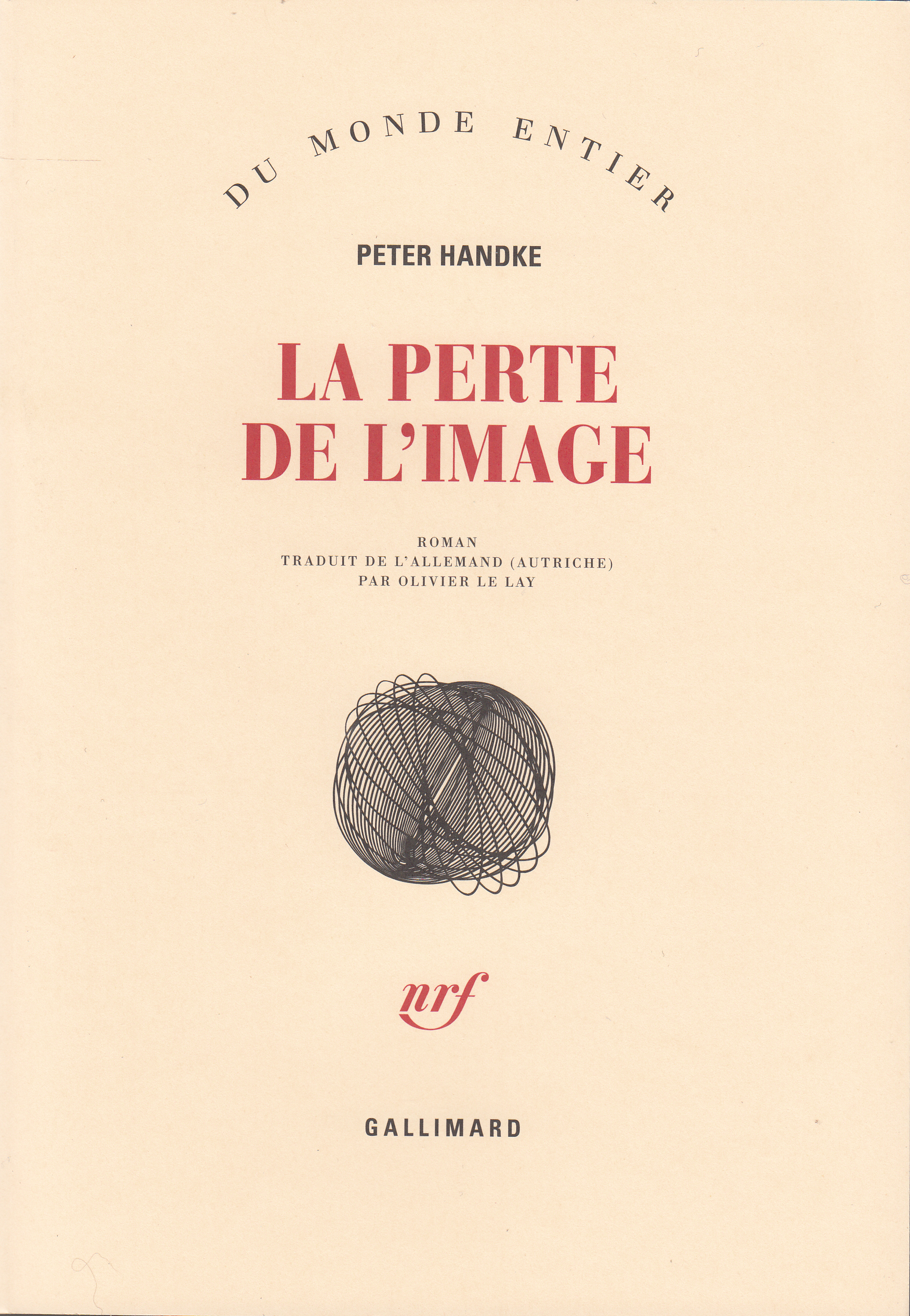 La Perte de l'image ou Par la Sierra de Gredos (9782070765799-front-cover)