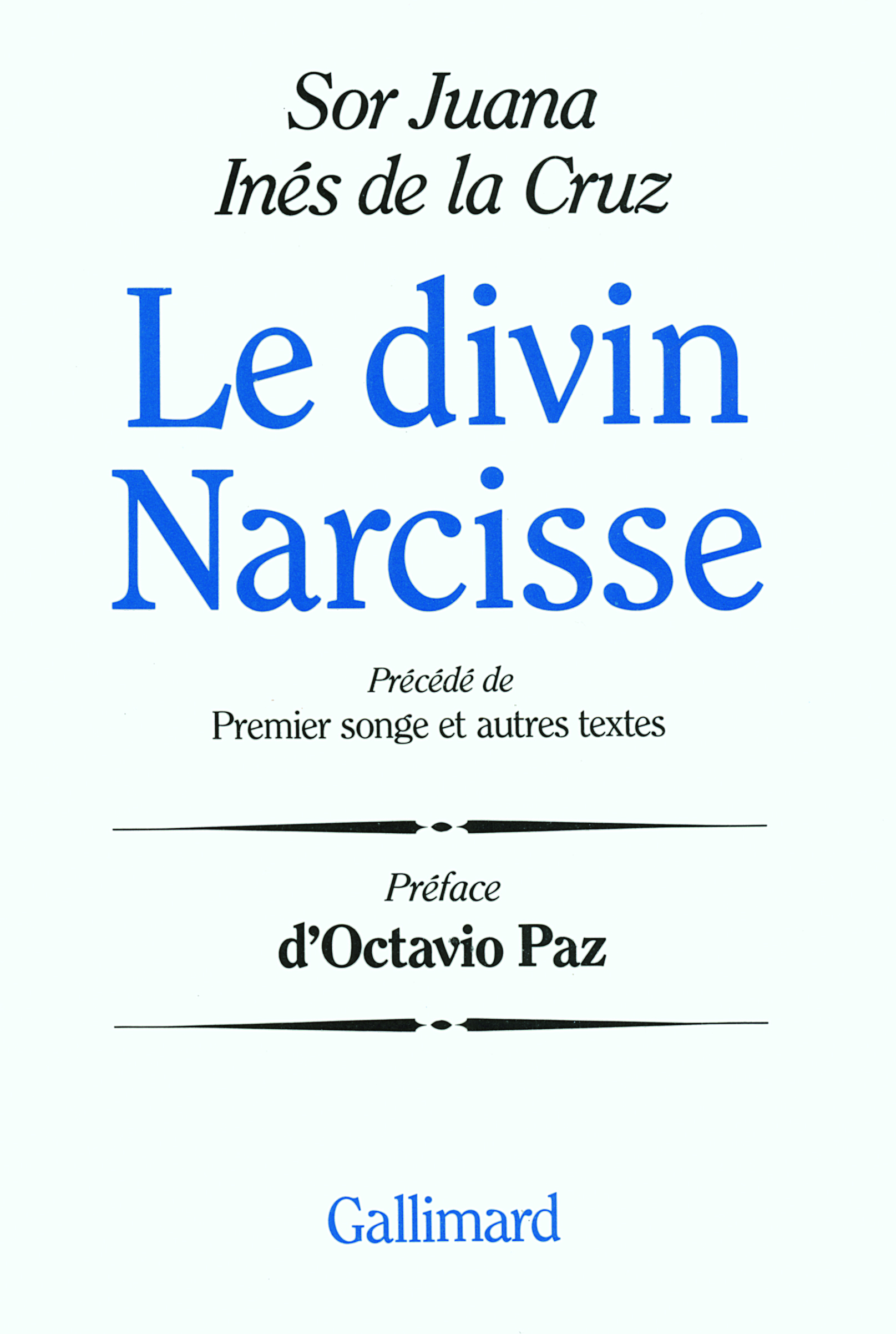 Le Divin Narcisse / Premier songe et autres textes (9782070711710-front-cover)