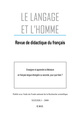 Le Langage et l'Homme, Enseigner et apprendre la littérature en français langue étrangere ou seconde, pour quoi faire?, 2008 - 4 (9782930481364-front-cover)