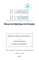 Le Langage et l'Homme, Quelle place pour la littérature en classe de langue-culture ?, De l'histoire de l'enseignement d'une lan (9782930481722-front-cover)