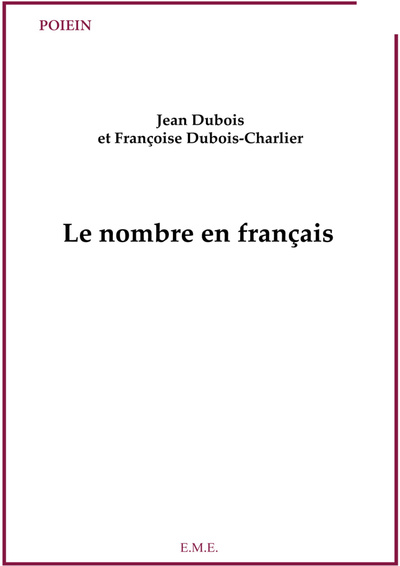 Le nombre en français (9782930481111-front-cover)