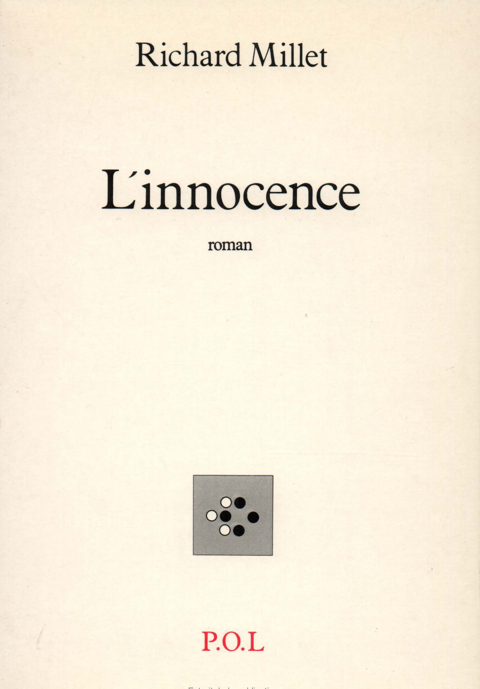L'Innocence (9782867440137-front-cover)