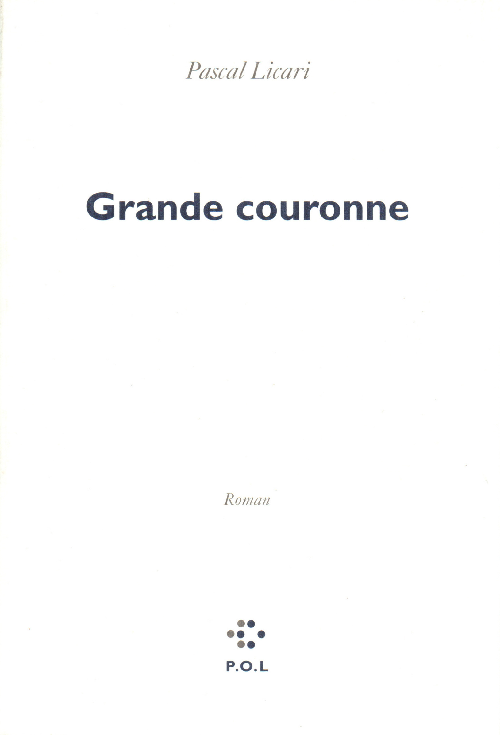 Grande couronne (9782867444807-front-cover)