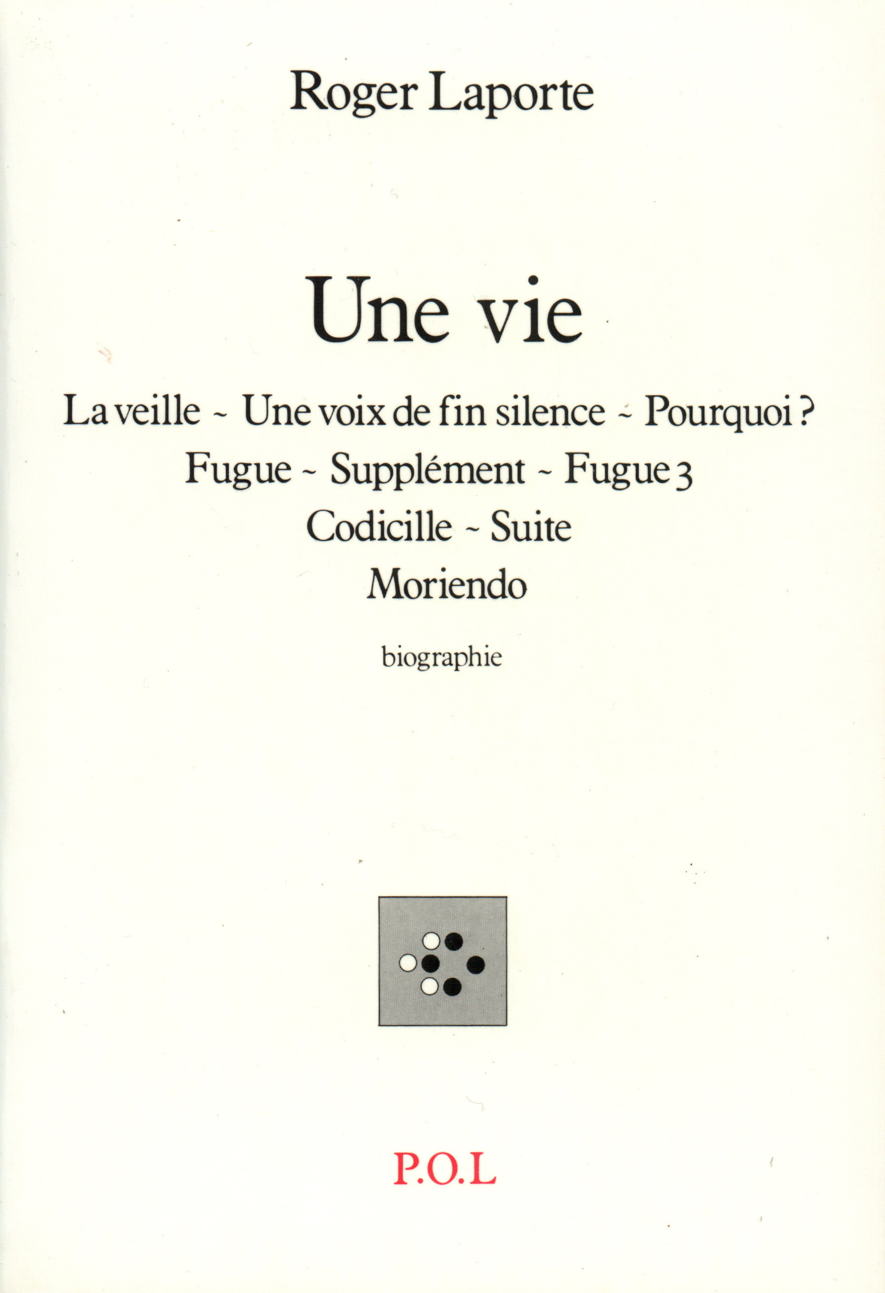 Une Vie, Biographie (9782867440502-front-cover)