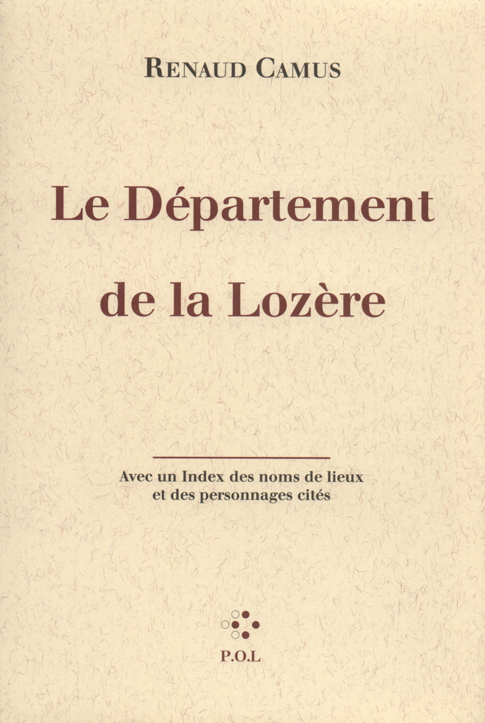 Le Département de la Lozère (9782867445118-front-cover)