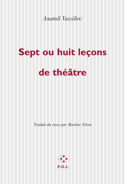 Sept ou huit leçons de théâtre (9782867446450-front-cover)