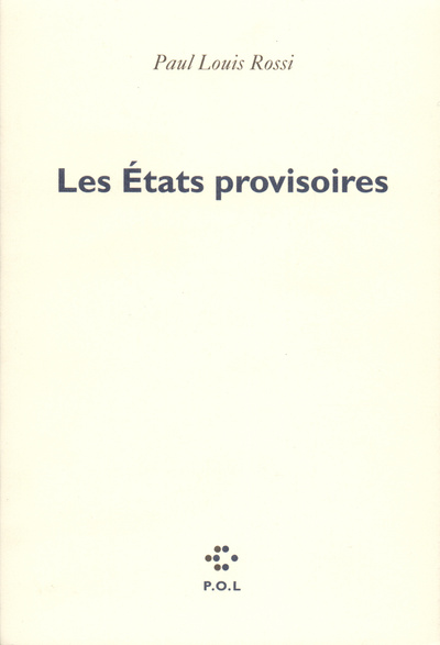Les États provisoires (9782867440182-front-cover)
