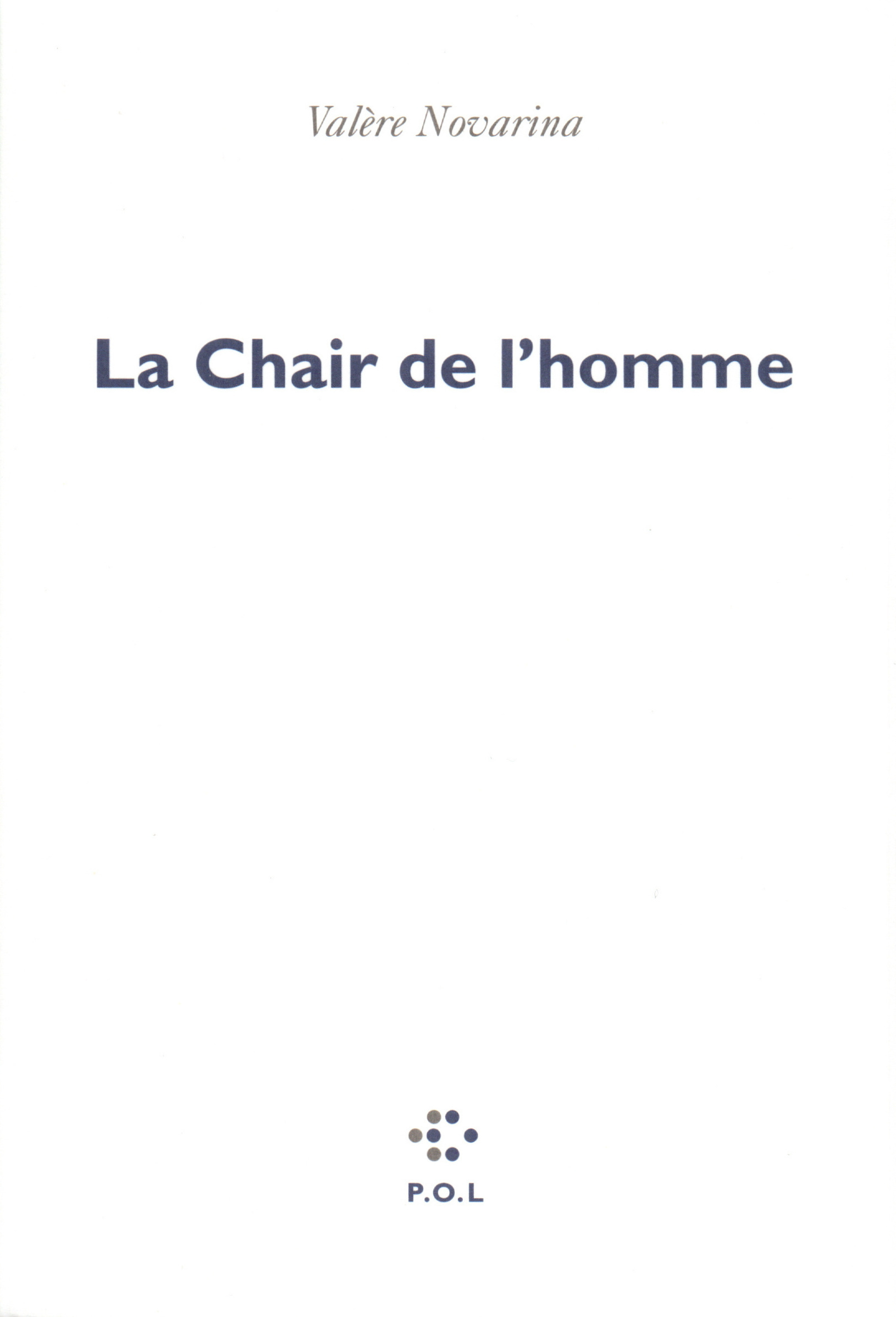 La Chair de l'homme (9782867444432-front-cover)