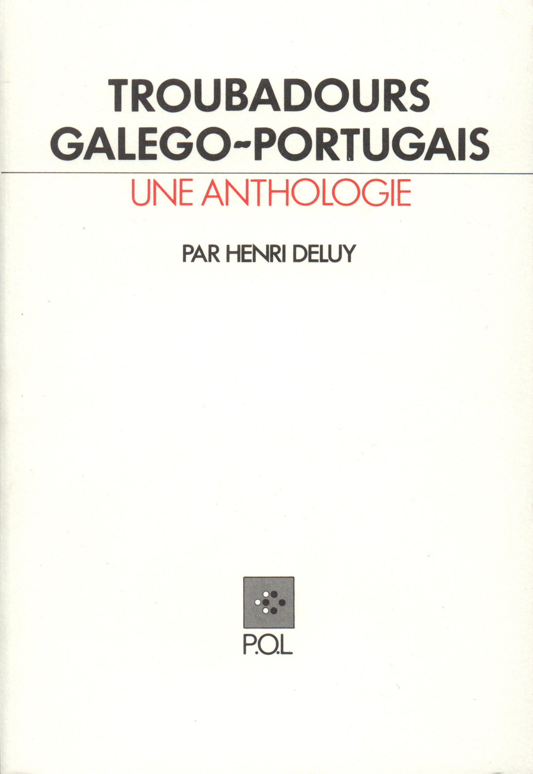 Troubadours galego-portugais (9782867441028-front-cover)