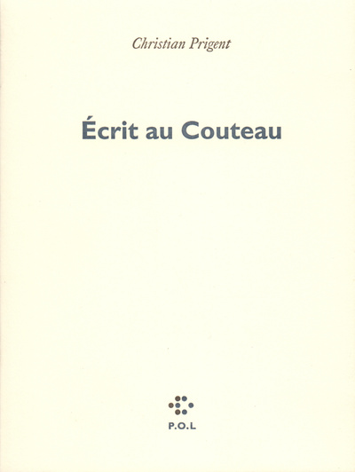 Écrit au Couteau (9782867443824-front-cover)