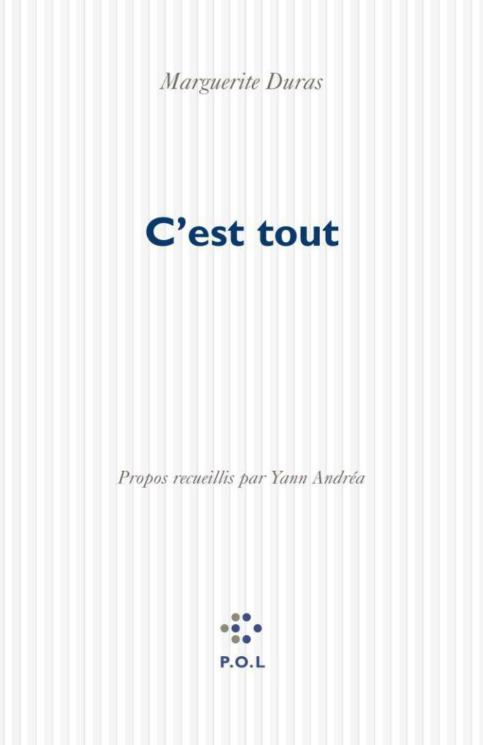 C'est tout (9782867449222-front-cover)