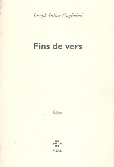 Fins de vers, Élégies (9782867440649-front-cover)