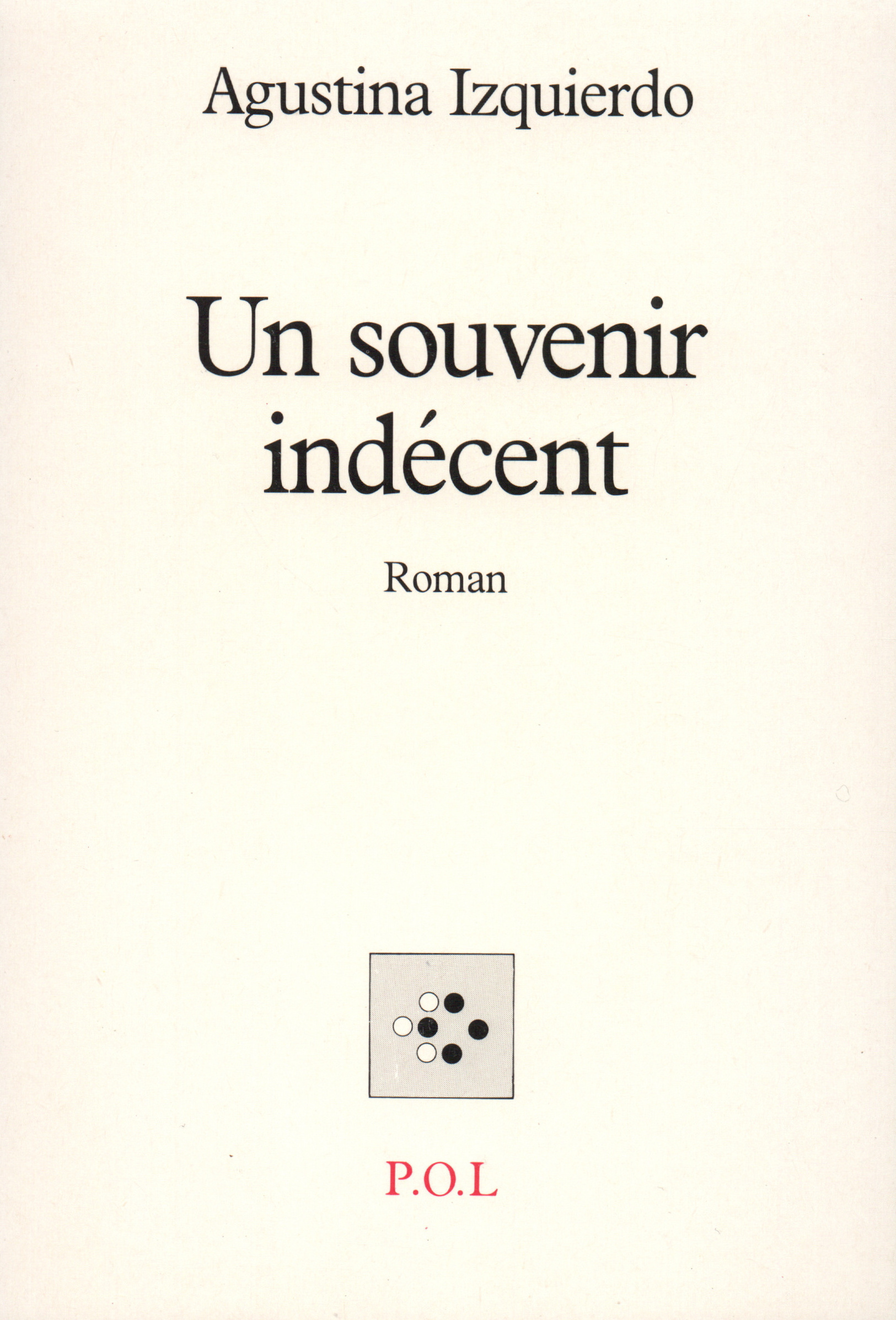 Un souvenir indécent (9782867442797-front-cover)