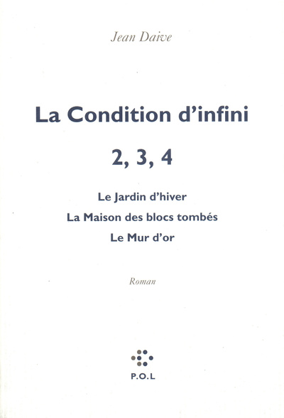 La Condition d'infini II, III, IV (9782867444883-front-cover)