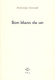 Son blanc du un (9782867440557-front-cover)