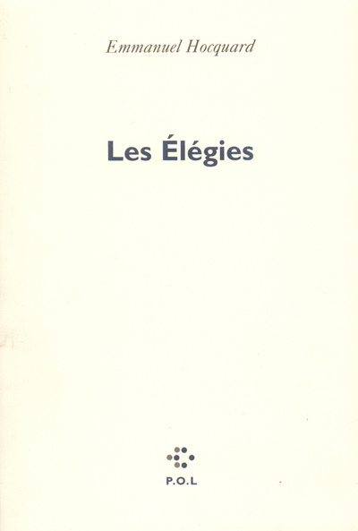 Les Élégies (9782867441844-front-cover)