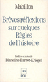 Brèves Réflexions sur quelques règles de l'histoire (9782867441691-front-cover)