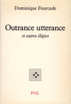 Outrance utterance et autres élégies (9782867441806-front-cover)