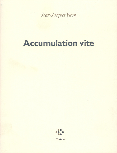 Accumulation vite (9782867444265-front-cover)