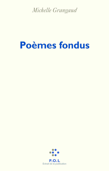 Poèmes fondus (9782867445569-front-cover)