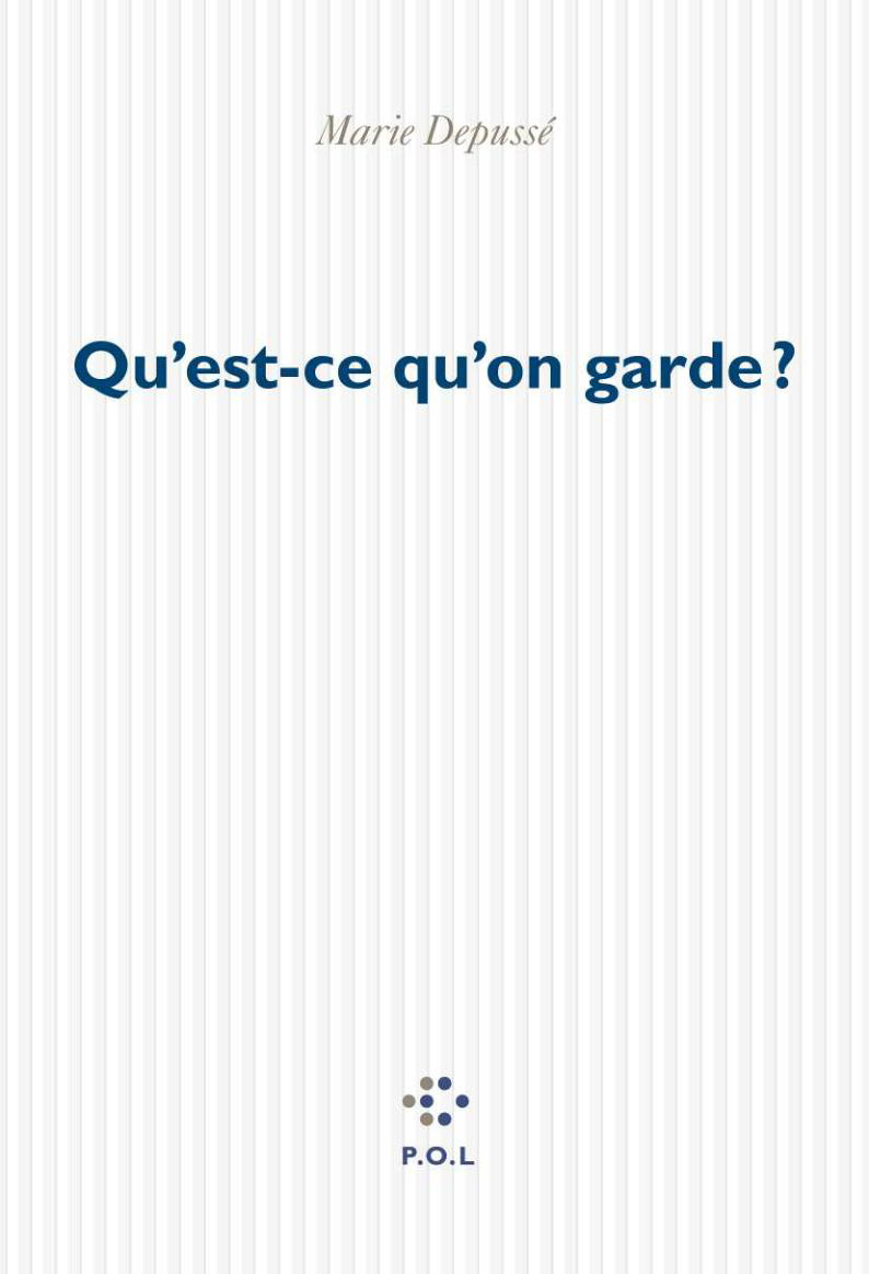 Qu'est-ce qu'on garde ? (9782867447365-front-cover)