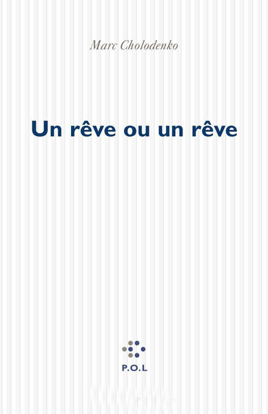 Un rêve ou un rêve (9782867446931-front-cover)