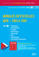 ANNALES OFFICIELLES QCM 1985-1994 TOME 3 (9782846781800-front-cover)