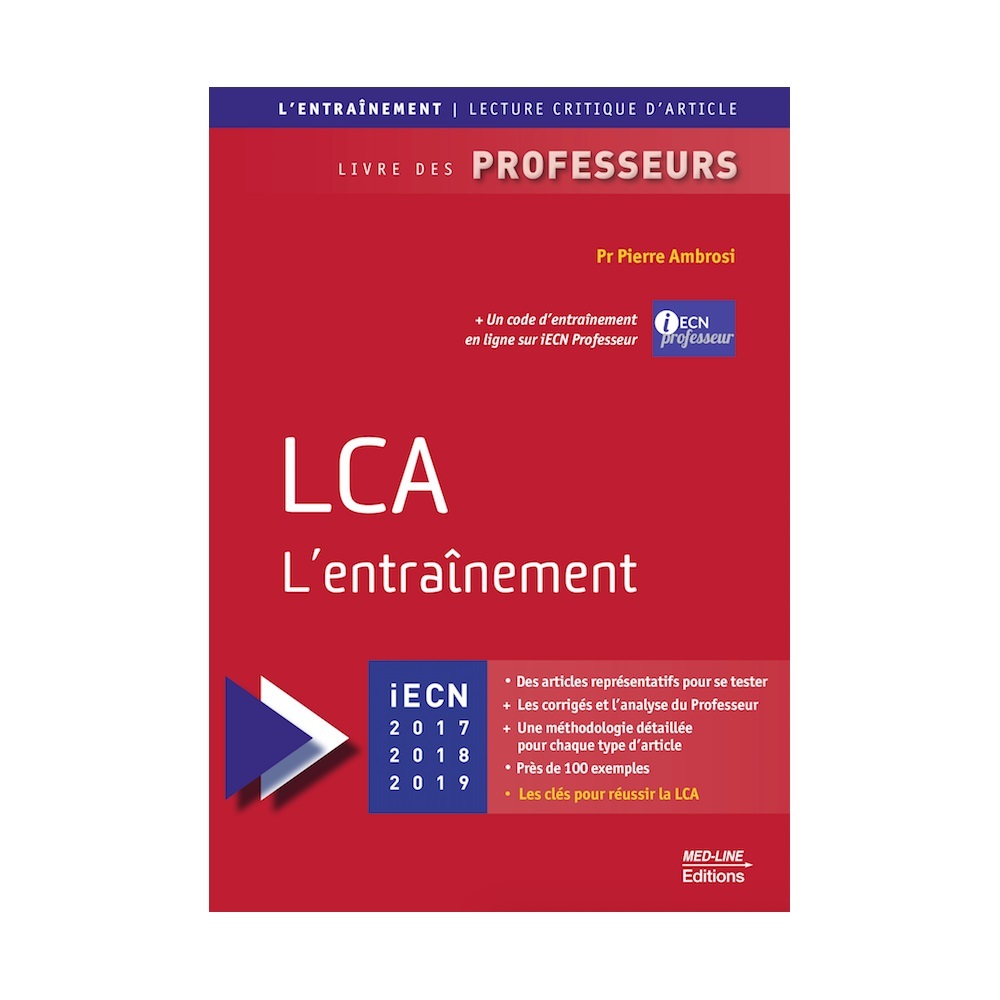 MED-LINE ENTRAINEMENT LCA (9782846781992-front-cover)