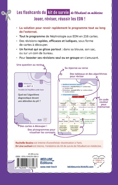EDN FLASH  KIT DE SURVIE NEPHROLOGIE (9782846783583-back-cover)