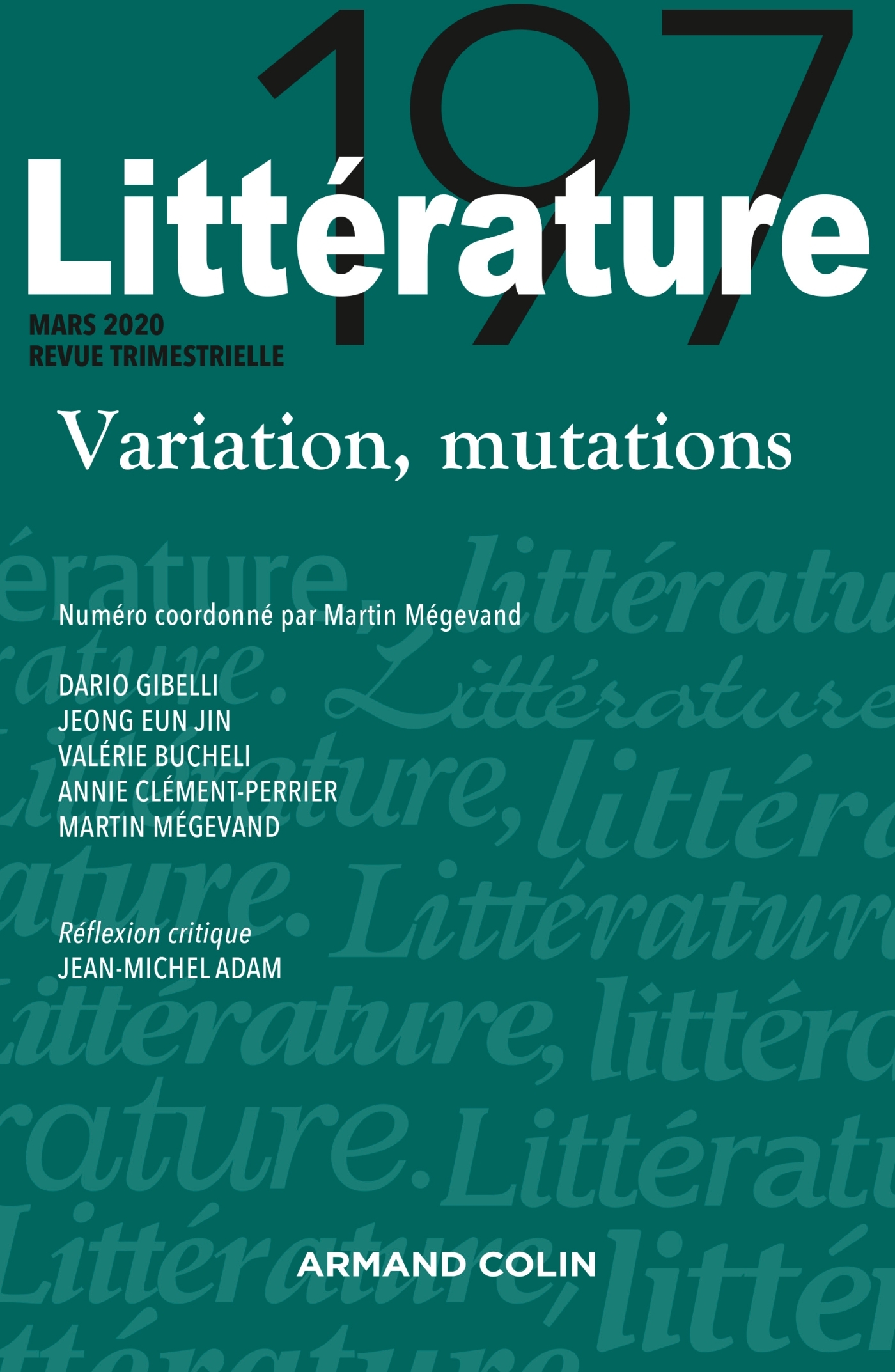 Littérature Nº197 1/2020 Variation, mutations, Variation, mutations (9782200932879-front-cover)