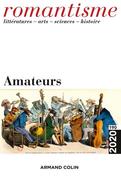 Romantisme N°190 4/2020 Amateurs, Amateurs (9782200933197-front-cover)