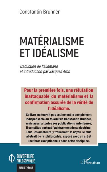 Matérialisme et idéalisme (9782140349164-front-cover)