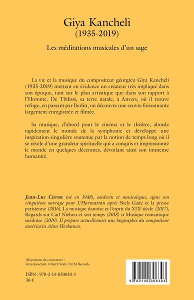 Giya Kancheli (1935-2019), Les méditations musicales d'un sage (9782140306303-back-cover)