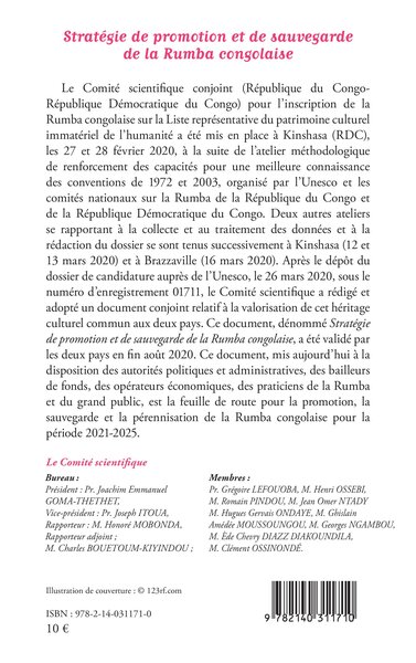 Stratégie de promotion et de sauvegarde de la Rumba congolaise (9782140311710-back-cover)