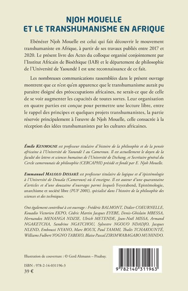 Njoh Mouelle et le transhumanisme en Afrique (9782140311963-back-cover)