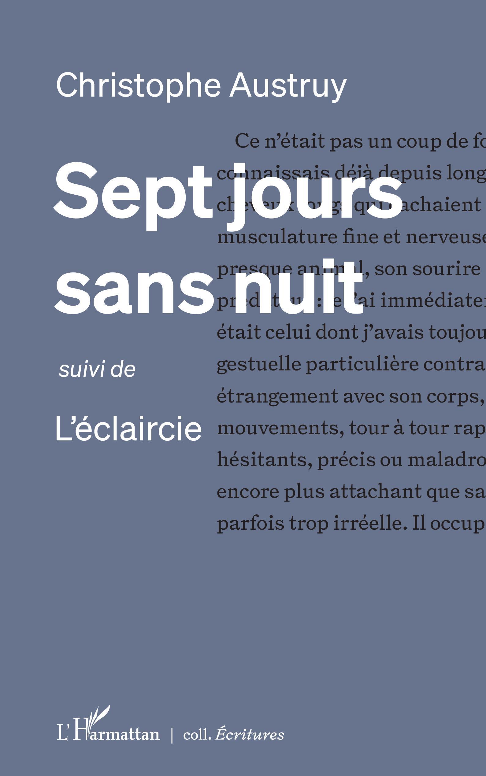 Sept jours sans nuit, suivi de L'éclaircie (9782140314582-front-cover)