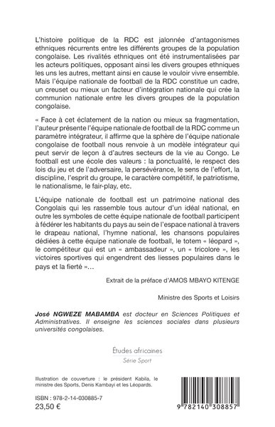 L’équipe nationale de football  de la RD Congo et le processus d’intégration nationale (9782140308857-back-cover)