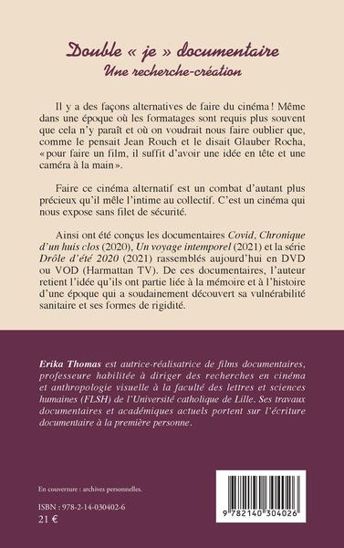 Double "je" documentaire, Une recherche-création (9782140304026-back-cover)