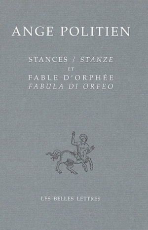 Stances / Stanze et Fable d'Orphée / Fabula di Orfeo (9782251730189-front-cover)