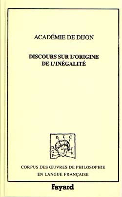 Discours sur l'origine de l'inégalité, Concours de 1754 - Académie de Dijon (9782213605647-front-cover)