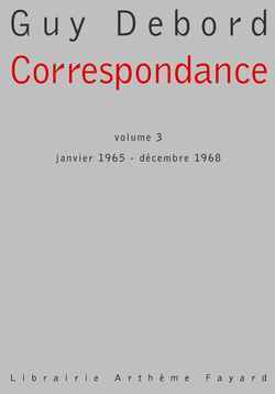 Correspondance, volume 3, Janvier 1965 - Décembre 1968 (9782213613703-front-cover)