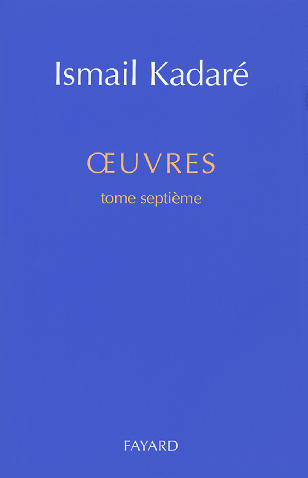 Oeuvres tome septième (9782213604060-front-cover)