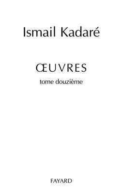 Oeuvres complètes, tome 12 (9782213620527-front-cover)