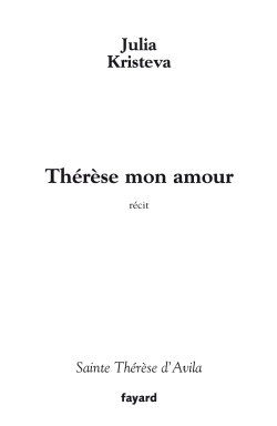 Thérèse mon Amour (9782213625072-front-cover)