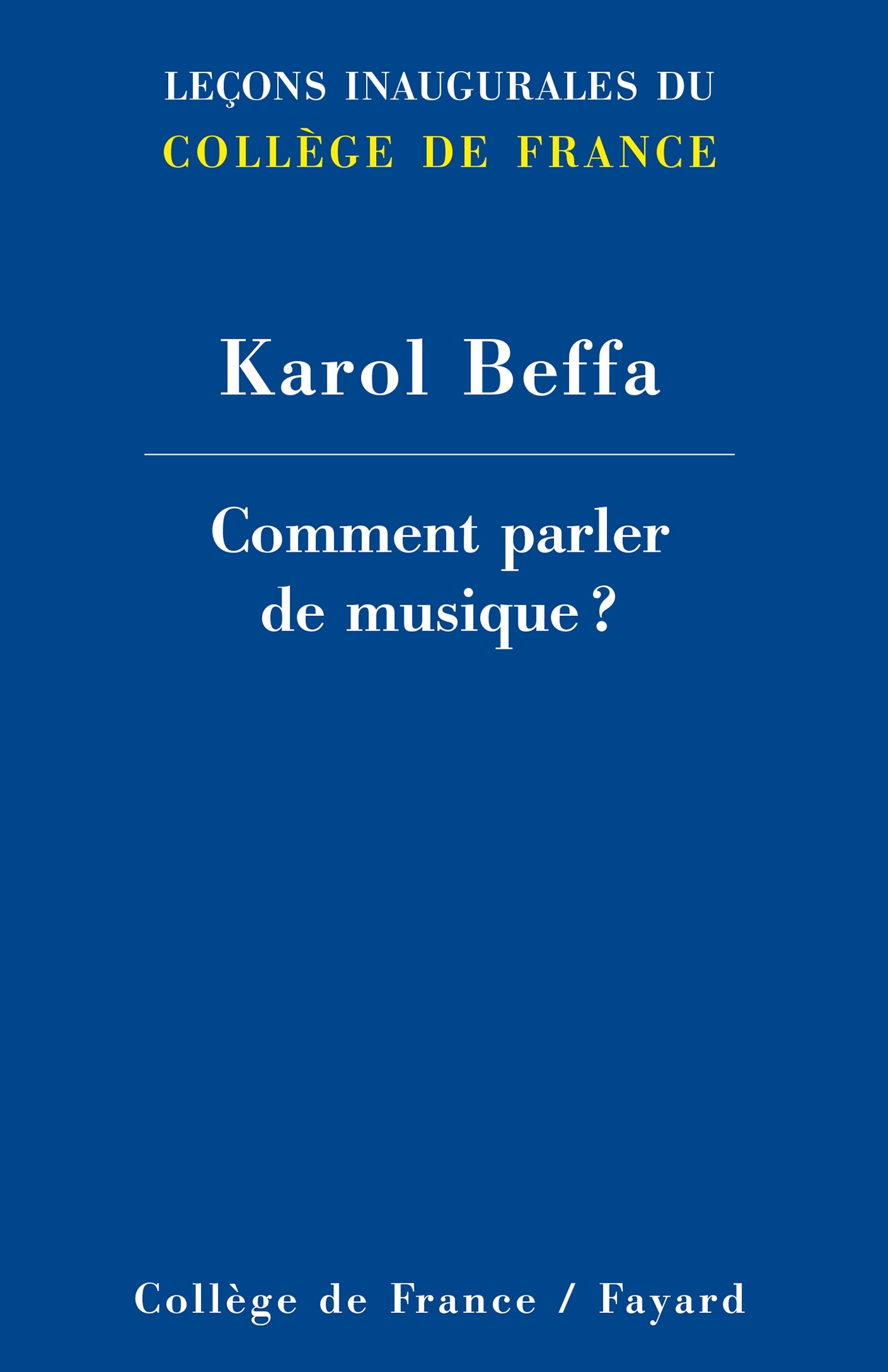 Comment parler de musique ? (9782213672007-front-cover)