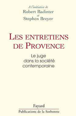 Les Entretiens de Provence, Le juge dans la société contemporaine (9782213614410-front-cover)