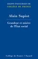 Grandeur et misère de l'Etat social (9782213677712-front-cover)