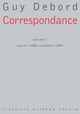 Correspondance Volume 7, janvier 1988 - novembre 1994 (9782213636627-front-cover)