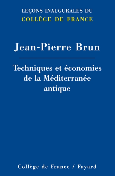 Techniques et économies de la Méditerranée antique (9782213671369-front-cover)