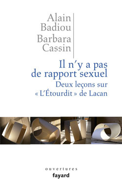 Il n'y a pas de rapport sexuel. Deux leçons sur «L'Etourdit» de Lacan (9782213644431-front-cover)